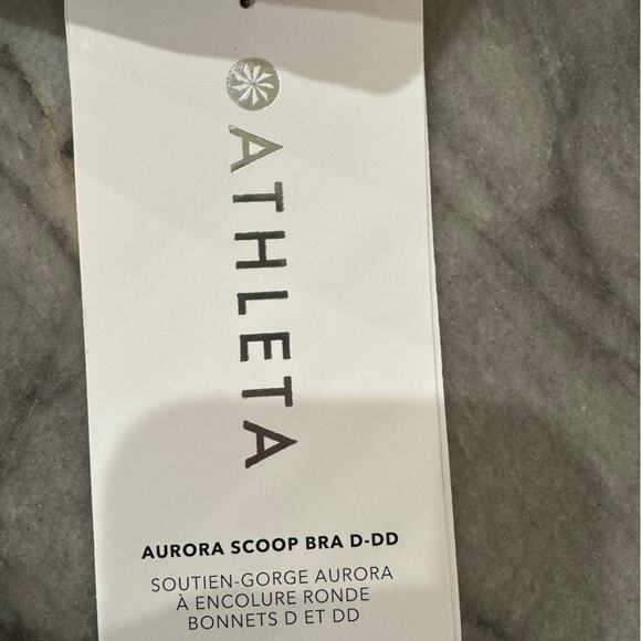 NWT Athleta Aurora Ribbed Scoop Bra D-DD "Tawny Rose" - Picture 7 of 10